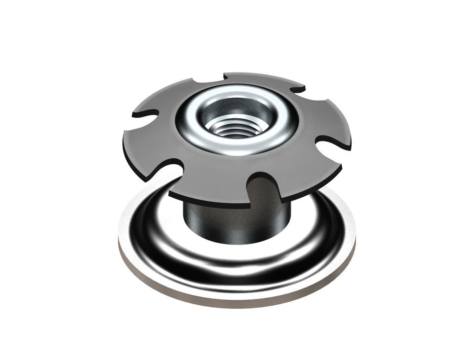 Metal Boru Dübelli Yuvarlak Vidalı Tip
