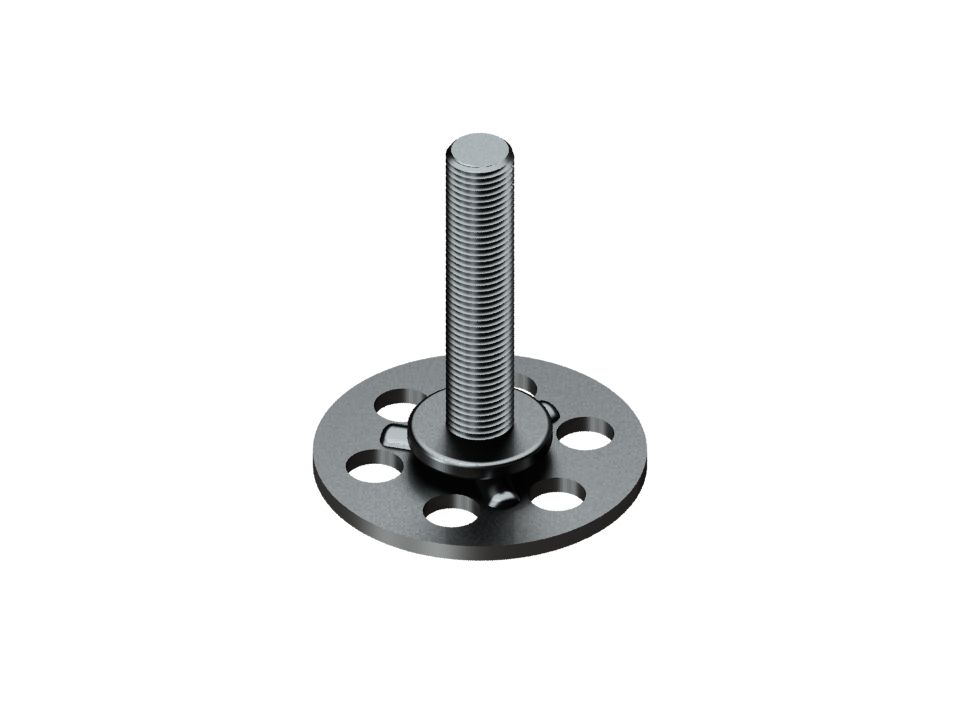 Metal Yapıştırma Yuvarlak Erkek Tip 23mm