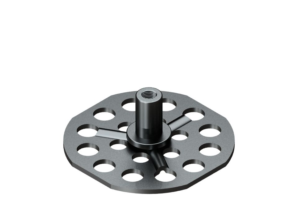 Metal Yapıştırma Dişi Yuvarlak Tip 38mm