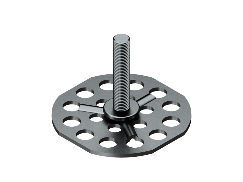 Metal Yapıştırma Yuvarlak Erkek Tip 38mm