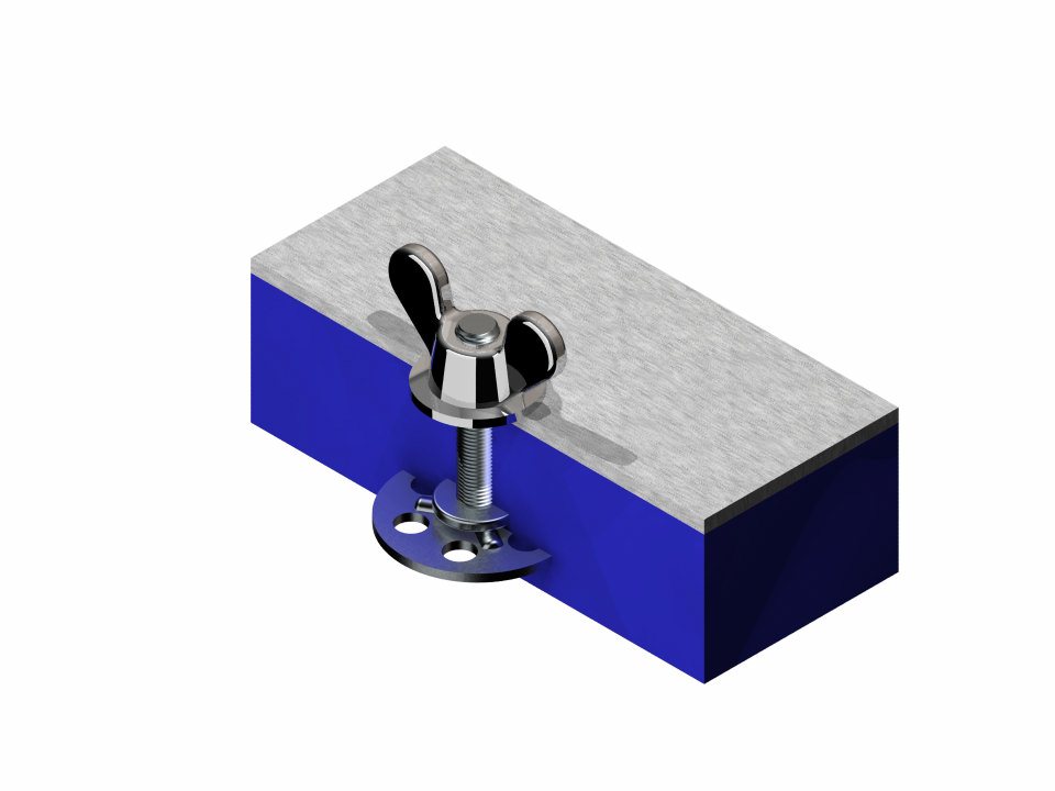 Metal Yapıştırma Yuvarlak Erkek Tip 23mm
