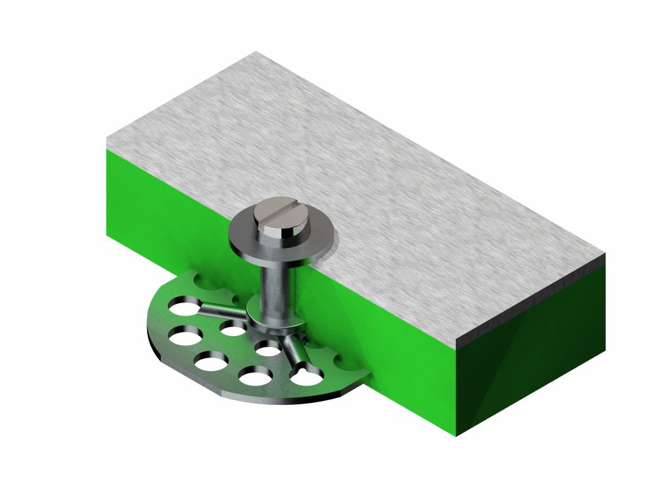 Metal Yapıştırma Dişi Yuvarlak Tip 38mm