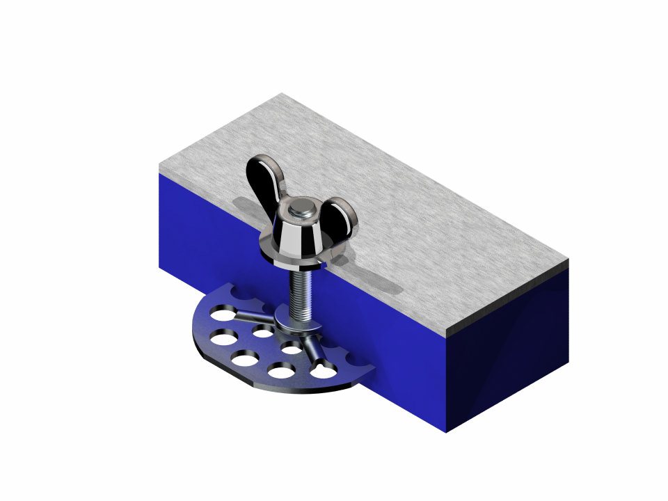 Metal Yapıştırma Yuvarlak Erkek Tip 38mm